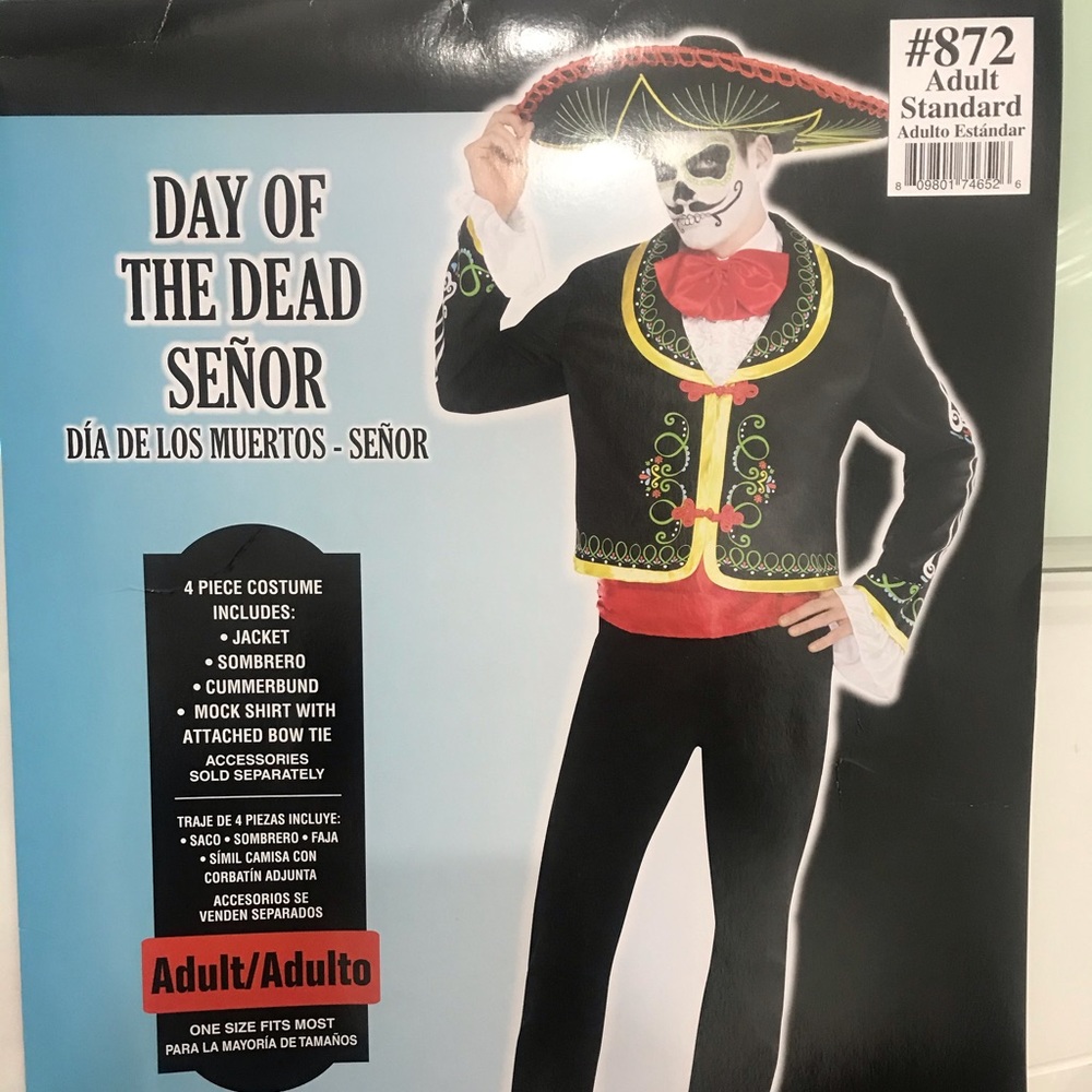 Mens day of the dead costume